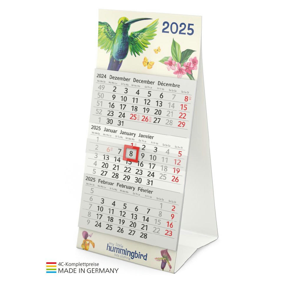 Tisch-Aufstellkalender "Mini 3" Recycling