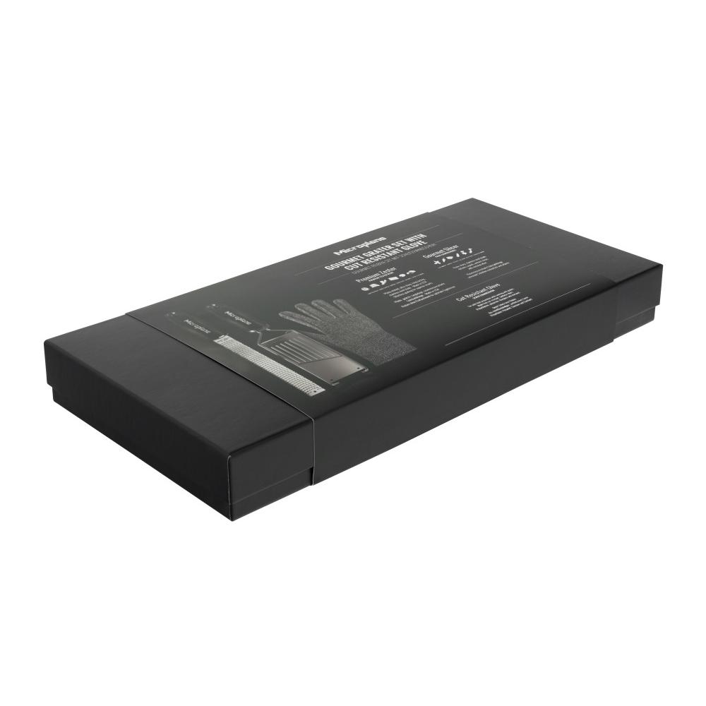 Microplane Gourmet Reiben Set mit Schutzhandschuh