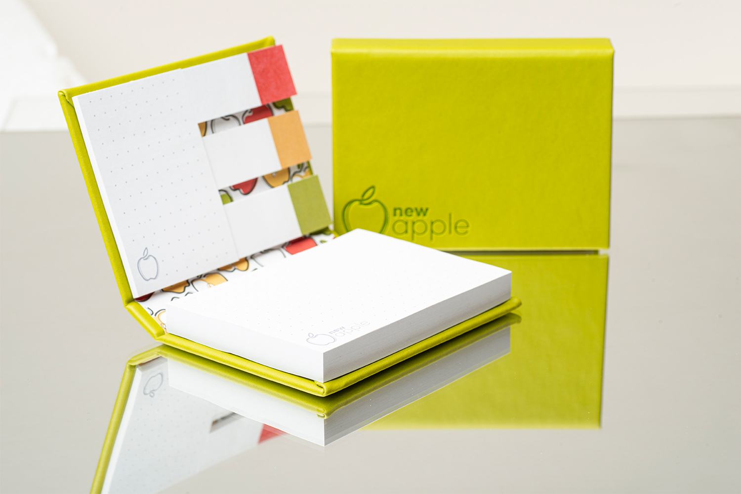 Haftnotizen-Set "Newapple-Leder“