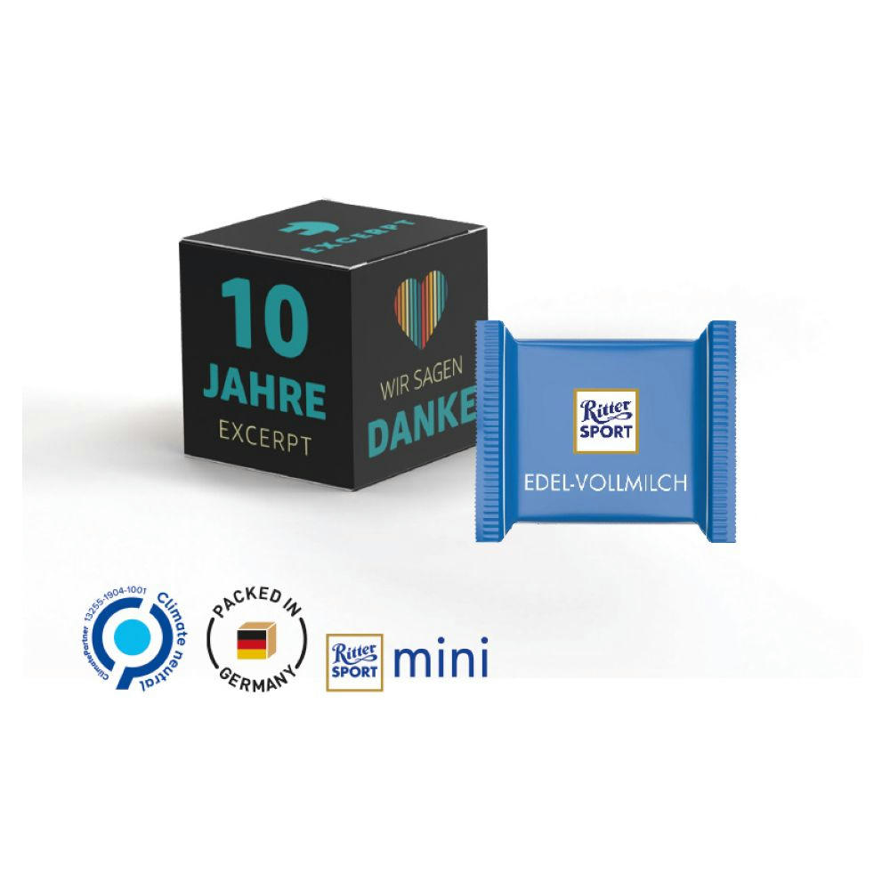 Werbewürfel, Ritter Sport Mini, verschiedene Sorten